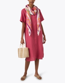 Look image thumbnail - Eileen Fisher - Pink Linen Shirt Dress
