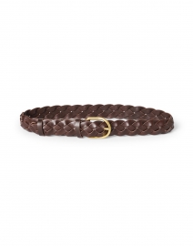 Carson Chocolate Brown Woven Leather Belt