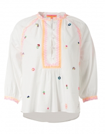 Khoe White Embroidered Blouse