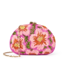Product image thumbnail - Rafe - Berna Pink Embroidered Clutch 