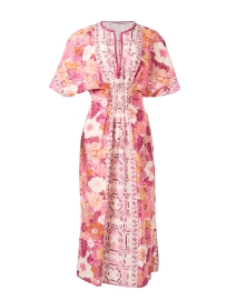 Sunny Pink Multi Print Cotton Dress