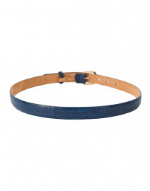 Front image thumbnail - W. Kleinberg - Pacific Blue Ostrich Belt