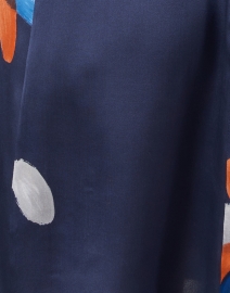 Fabric image thumbnail - Emporio Armani - Blue Printed Silk Dress