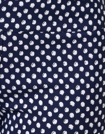 Fabric image thumbnail - Elliott Lauren - Navy Dot Print Crop Pant