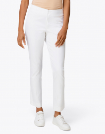 Front image thumbnail - Peace of Cloth - Jerry White Stretch Cotton Pant