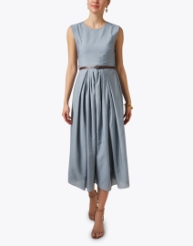 Look image thumbnail - Emporio Armani - Blue Belted Dress