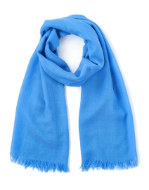 Product image thumbnail - Johnstons of Elgin - Blue Wool Scarf