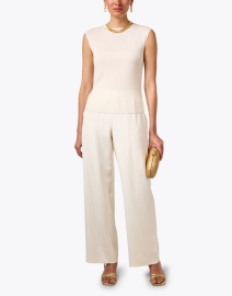 Look image thumbnail - Lafayette 148 New York - Perry White Elastic Pant