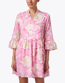 Front image thumbnail - Jude Connally - Faith Pink Print Cotton Dress