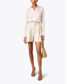 Look image thumbnail - Vince - Pink Silk Blouse