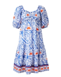 Tamara Blue and Orange Print Dress