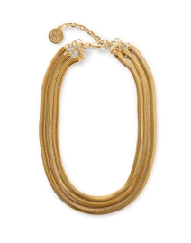 Gold Three Chain Necklace