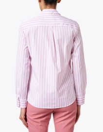 Back image thumbnail - Weekend Max Mara - Armilla Pink and White Cotton Shirt
