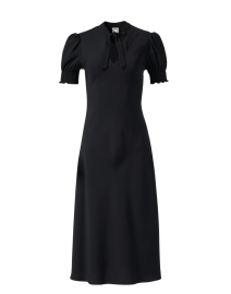 Product image thumbnail - Ines de la Fressange - Cerise Black Tie Neck Dress