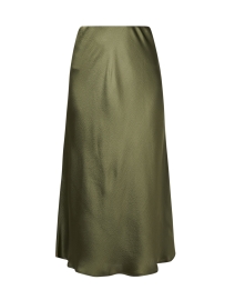 Audrina Green Hammered Silk Skirt