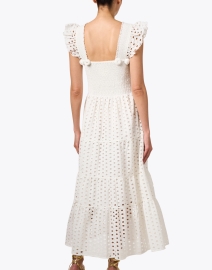 Back image thumbnail - Figue - Madi White Lace Cotton Dress