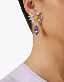 Look image thumbnail - Mignonne Gavigan - Braxton Flower Drop Earrings