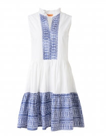 Mykonos Blue and White Dress