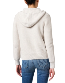 Back image thumbnail - Kinross - Beige Cotton Hoodie Sweater