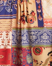Fabric image thumbnail - Momoni - Meudon Multi Bandana Print Silk Blouse