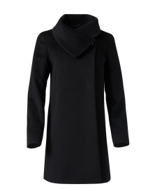 Product image thumbnail - Cinzia Rocca Icons - Black Wool Cashmere Coat