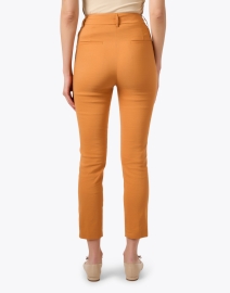 Back image thumbnail - Momoni - Lyon Orange Slim Leg Pant
