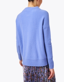 Back image thumbnail - Vince - Blue Boiled Cashmere Sweater