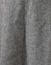 Fabric image thumbnail - L.K. Bennett - Christie Black and White Herringbone Wool Coat