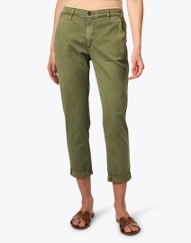 Front image thumbnail - AG Jeans - Caden Green Stretch Cotton Pant