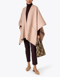 Look image thumbnail - Eileen Fisher - Tan Wool Cashmere Serape