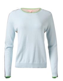 On Track Blue Contrast Sweater
