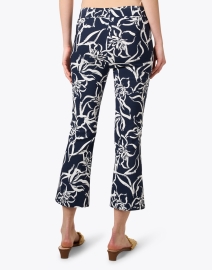 Back image thumbnail - Avenue Montaigne - Leo Navy Floral Pull On Pant