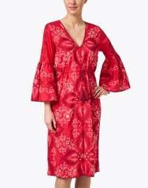 Front image thumbnail - Figue - Minette Red Printed Cotton Dress