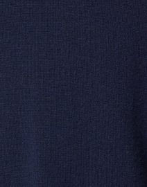 Fabric image thumbnail - Ines de la Fressange - Cesaria Navy Merino Wool Cashmere Cardigan