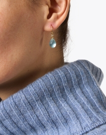 Look image thumbnail - Alexis Bittar - Blue Grey Lucite Teardrop Earrings