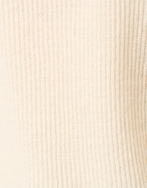White + Warren - Ivory Ribbed Cashmere Sweater