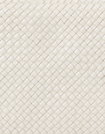Fabric image thumbnail - Clare V. - Marisol Cream Woven Leather Crossbody Bag 
