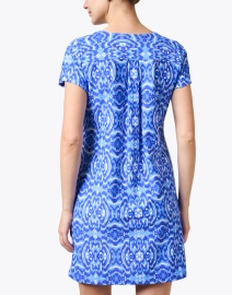 Back image thumbnail - Jude Connally - Ella Blue Print Dress