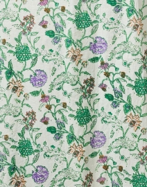 Fabric image thumbnail - Pomegranate - Mila Green Floral Shirt Dress 