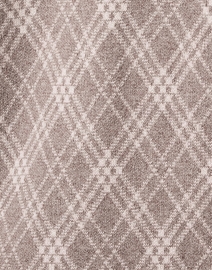 Fabric image thumbnail - Kinross - Taupe Plaid Cashmere Cardigan 