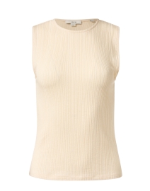 Product image thumbnail - Vince - Beige Ribbed Shell