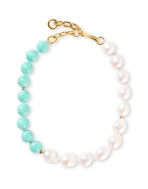 Product image thumbnail - Lizzie Fortunato - Turquoise Pearl Beaded Necklace