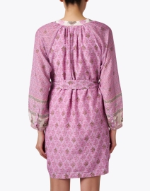 Back image thumbnail - Xirena - Hart Pink Cotton Silk Dress