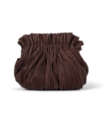 Product image thumbnail - Loeffler Randall - Willa Brown Pleated Leather Cinched Clutch