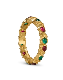 Back image thumbnail - Ben-Amun - Red Green and Gold Bracelet
