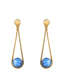  Mini Ipanema Blue Stone Drop Earrings