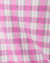 Fabric image thumbnail - Jumper 1234 - Pink and Grey Tartan Wool Cashmere Sweater