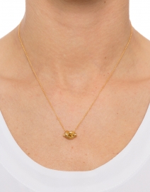Delicate Gold Knot Necklace