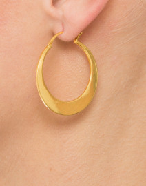 Luna Gold Medium Hoop Earrings