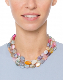 Multi-Color Glass Beaded Necklace